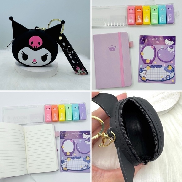 Accessories - Kuromi Coin Purse & Stationary Accessories